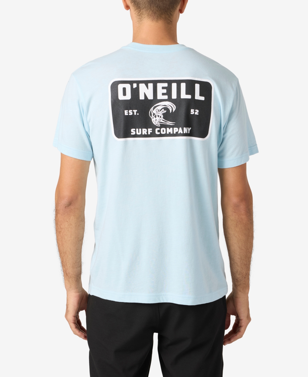 Men's Oblong Tee - Sky Blue Heather