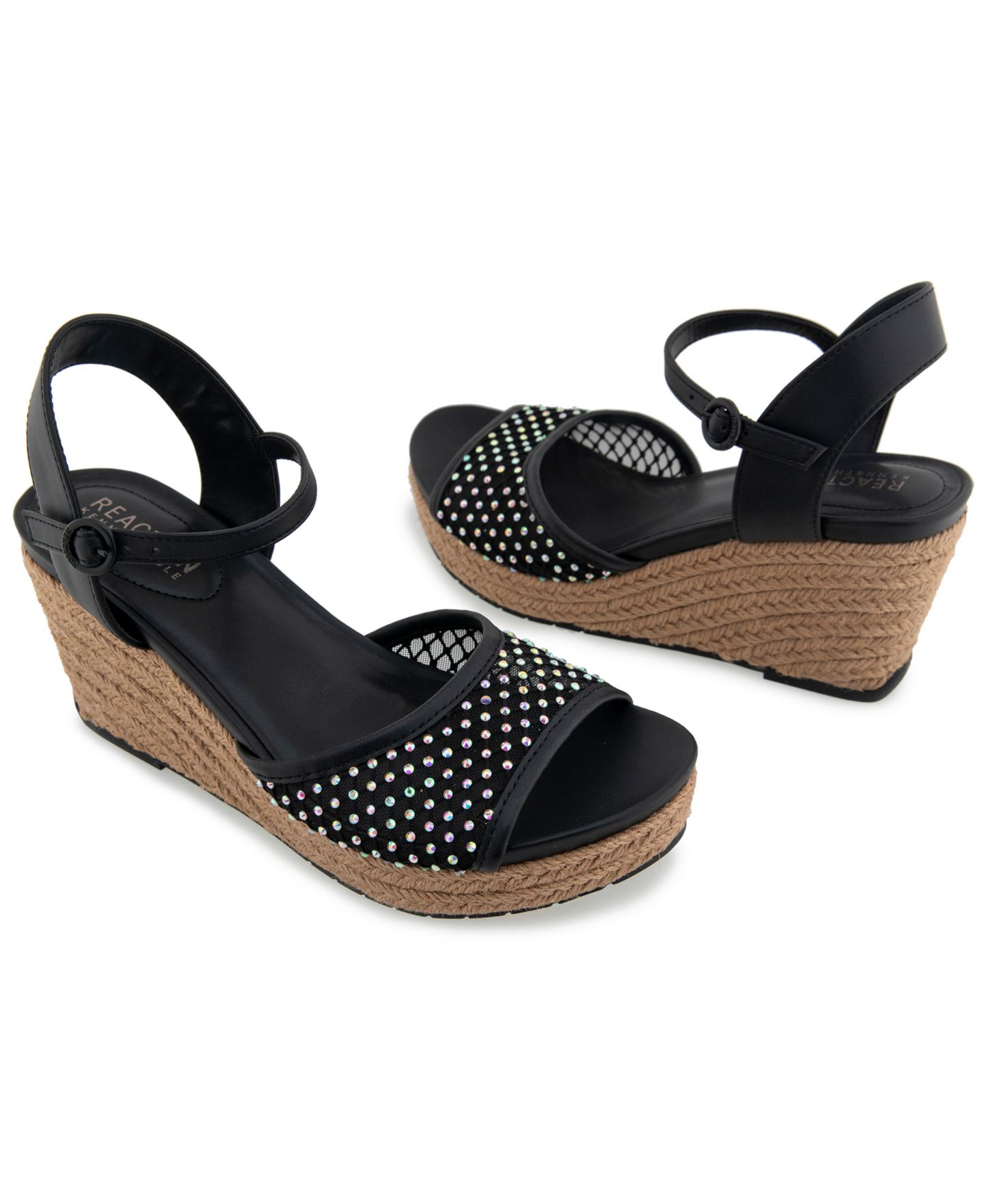 Женские сандалии Kenneth Cole Reaction Caegan Wedge, цвет: Чёрный — фото 8