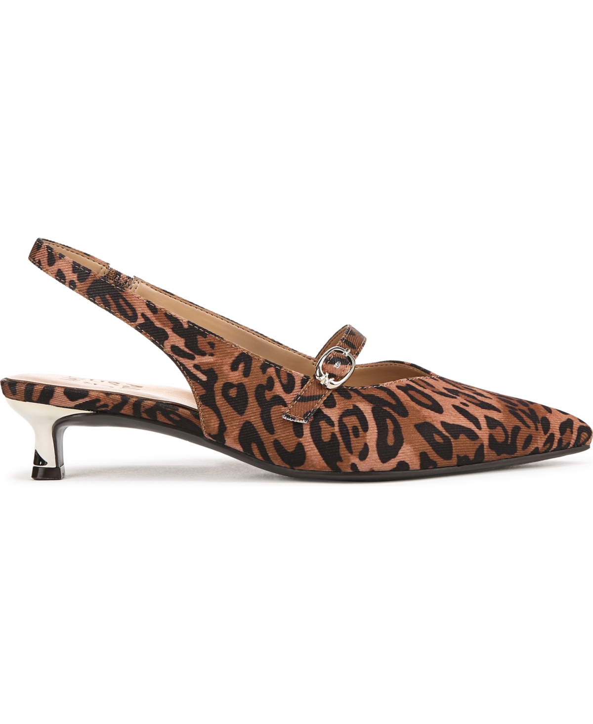 Naturalizer Jayla 2 Genuine Calf Hair Slingback Pump In Cheetah Fabric