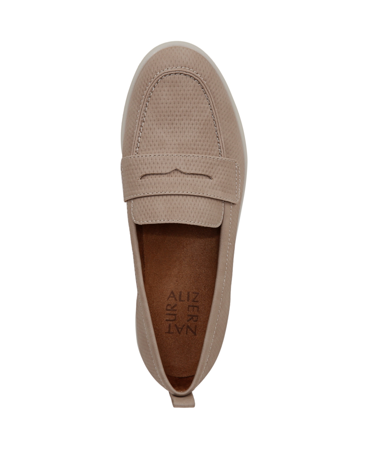 Naturalizer Women's Ingrid Hybrid Penny Loafers In Warm Taupe Faux Nubuck