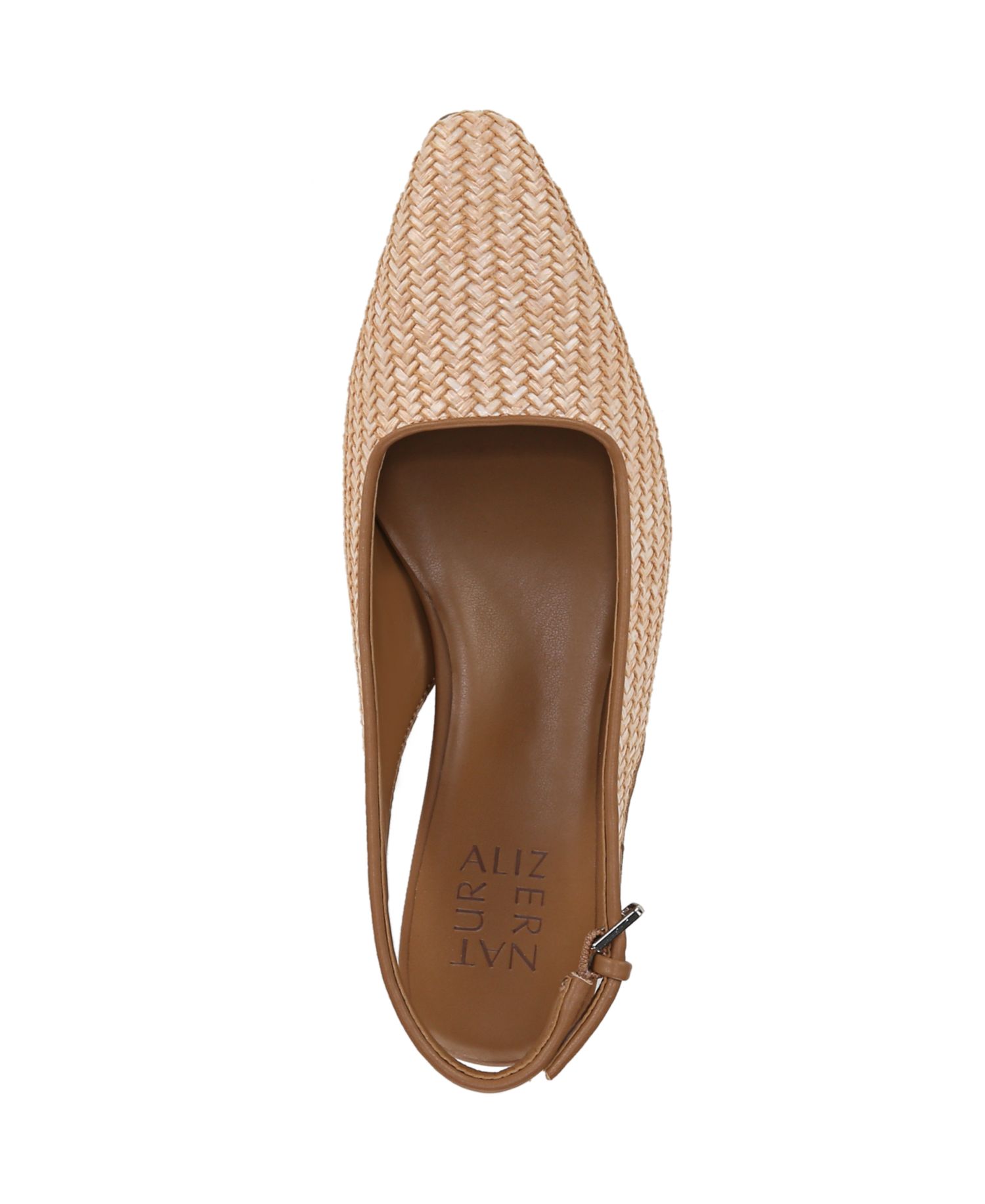 Women's Ginger 2 Snip Toe Asymmetrical Low Block Heel Slingbacks