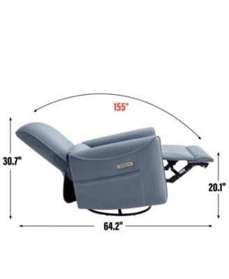 Massage Recliner - 360° Swivel & Heat Rocking Chair