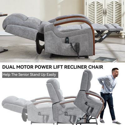 Power Lift Recliner Chair - Dual Motor with Heat Massage