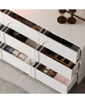 9-Drawer Wooden Dresser with Elegant Design – Bedroom Storage Chest