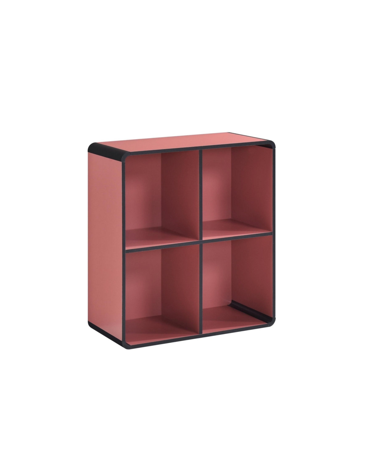 Kings Brand Furniture Dothan Wood 4-Cubed Open Bookcase - Storage Shelf Organizer Bookshelf