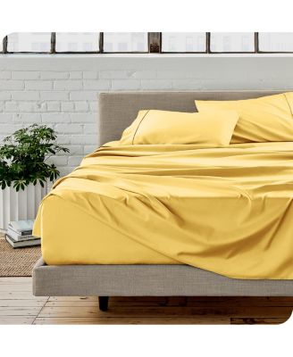 Ultra-Soft Double Brushed Microfiber 4 Piece Sheet Set, Queen