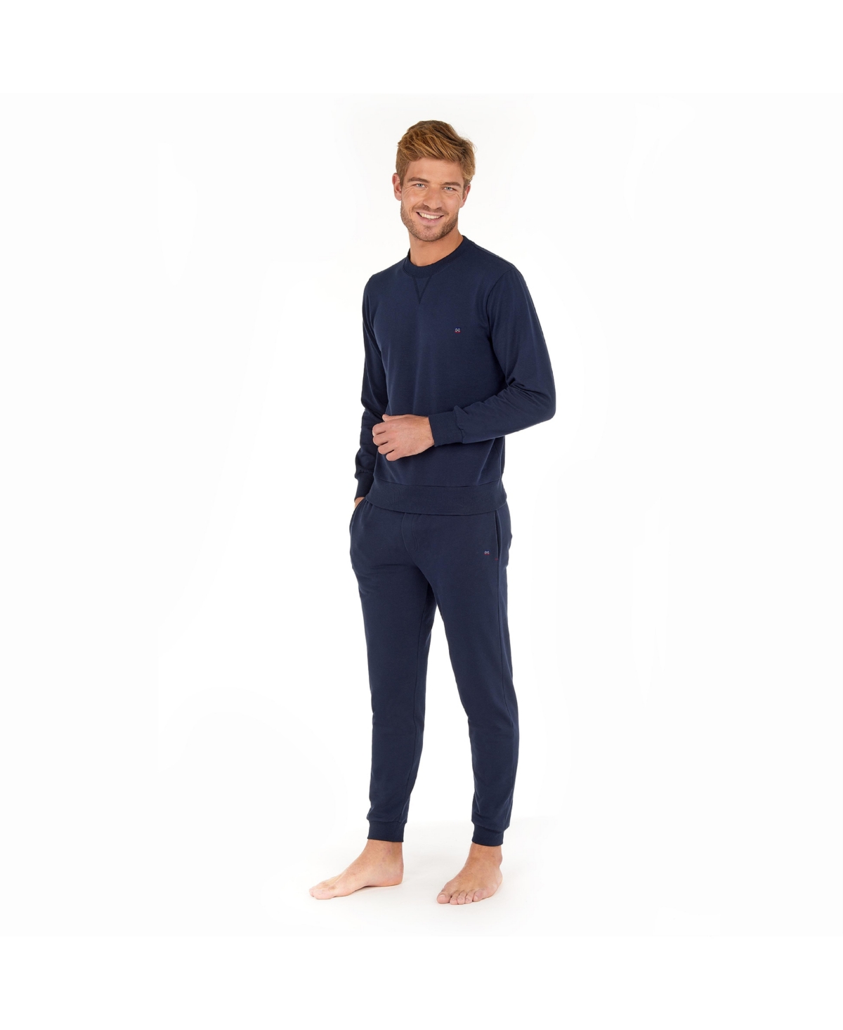 Men's Sport Lounge Crew Neck Sweatshirt - Navy