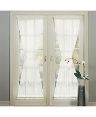 Sheer Voile Rod Pocket Door Curtain Panel
