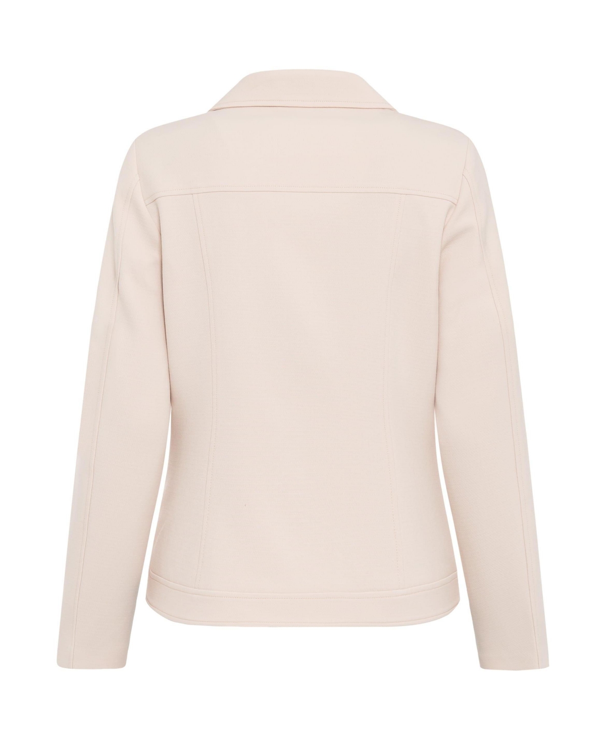 Olsen Women's Long Sleeve Jersey Knit Biker Style Blazer
