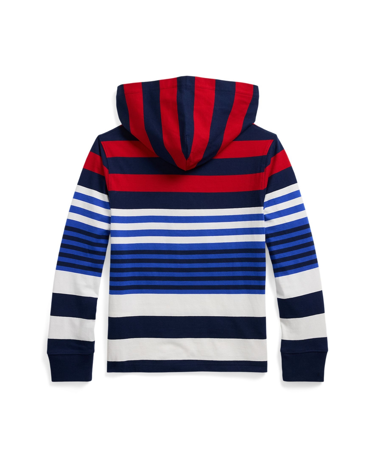 Polo Ralph Lauren Big Boys Striped Cotton Hooded Rugby Shirt