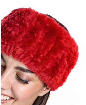 Knitted Shearling Headband