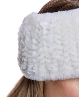 Knitted Shearling Headband