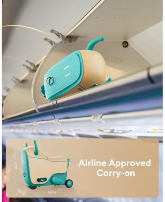 GNU 40W Electric Trolley Suitcase Inspired Electric Ride-On Luggage for Kids ,A Fun & Practical Travel Buddy Ages 3-6-up to 5 Miles 5MPH