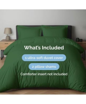 Premium Microfiber 3Pc Duvet Cover Set, King