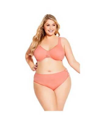 Plus Size Fashion Microfiber Hi Cut Brief