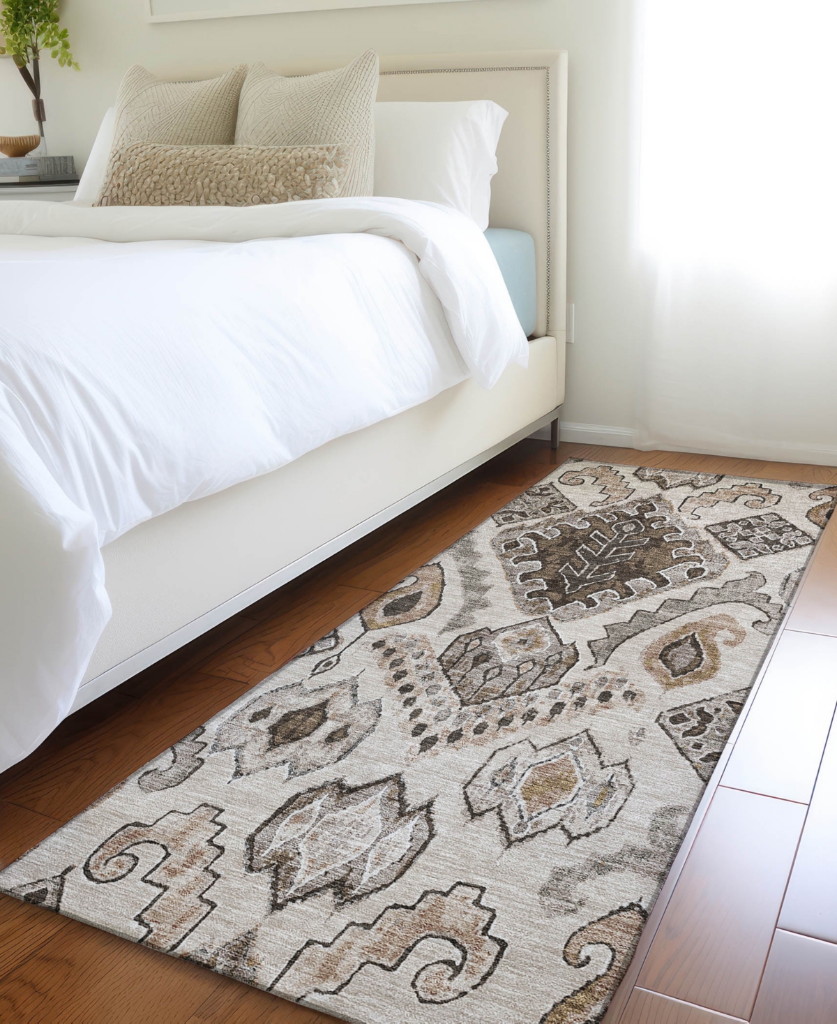 Addison Chantille Acn775 2'3''x7'6'' Runner Area Rug In Brown