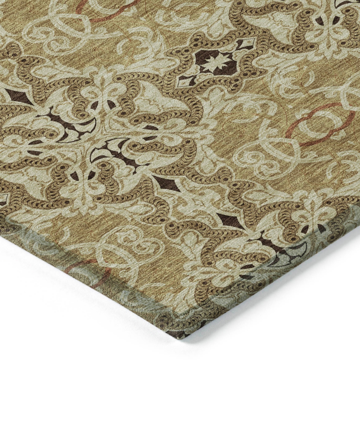 Addison Chantille Machine Washable Acn783 2'6''x3'10'' Area Rug In Brown