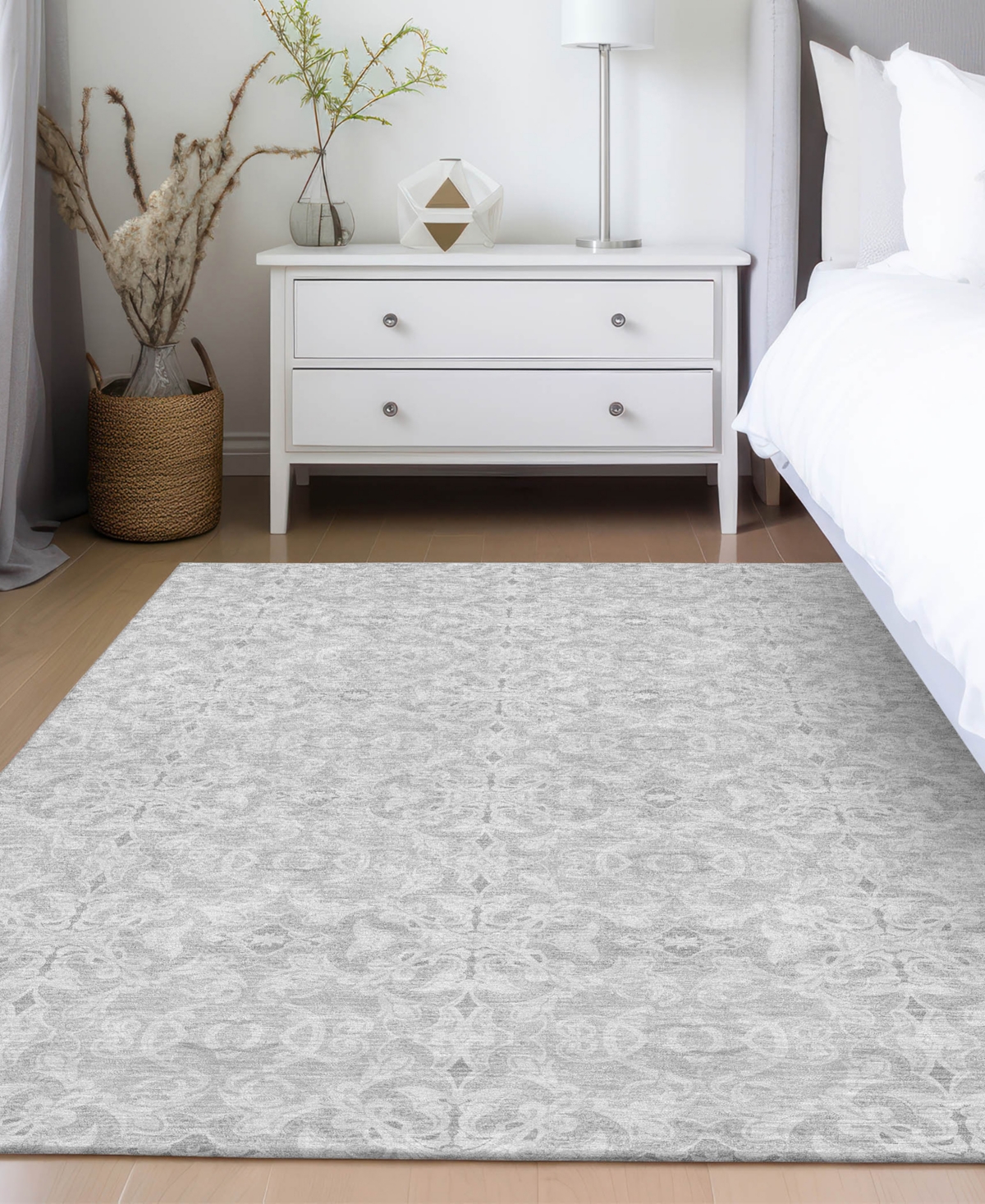 Addison Chantille Acn784 5'x7'6'' Area Rug In Silver