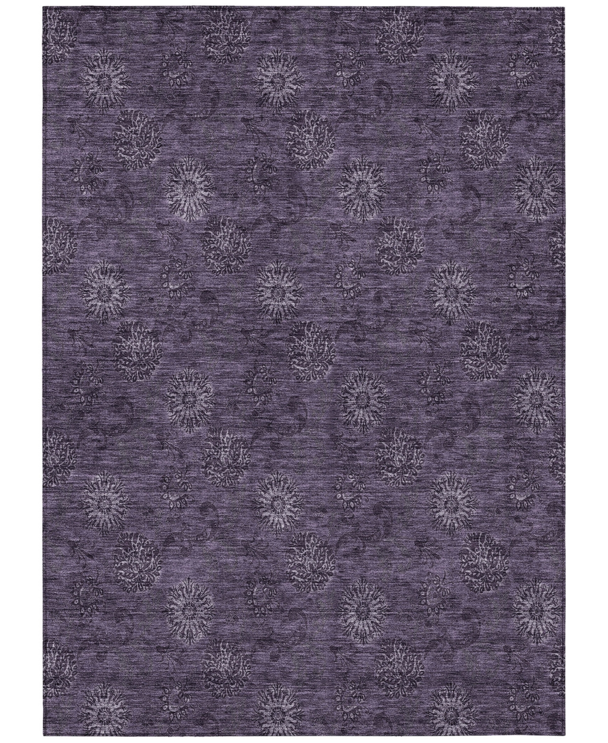 Addison Chantille Acn788 5'x7'6'' Area Rug In Eggplant