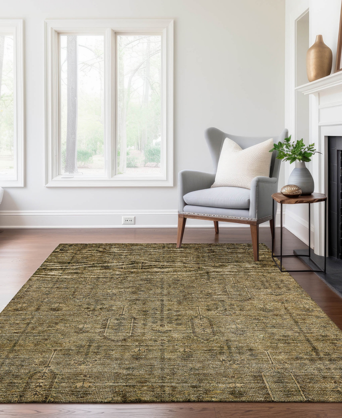Addison Chantille Machine Washable Acn790 5'x7'6'' Area Rug In Brown