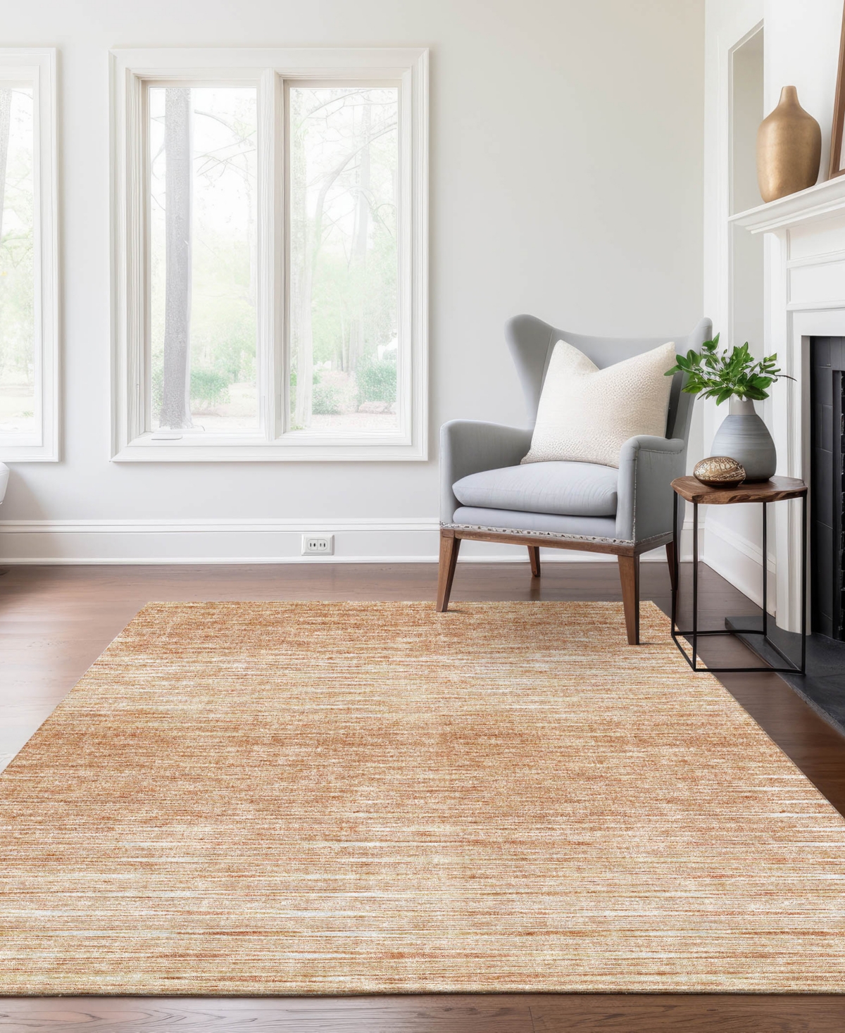 Addison Chantille Acn800 5'x7'6'' Area Rug In Salmon