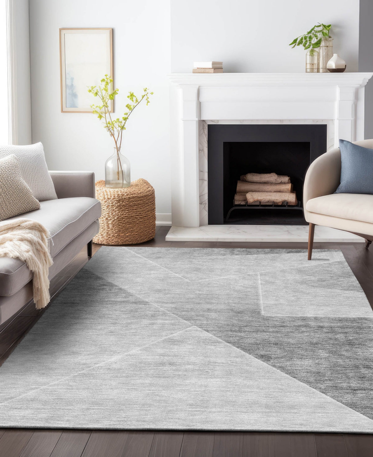 Addison Chantille Acn779 9'x12' Area Rug In Gray