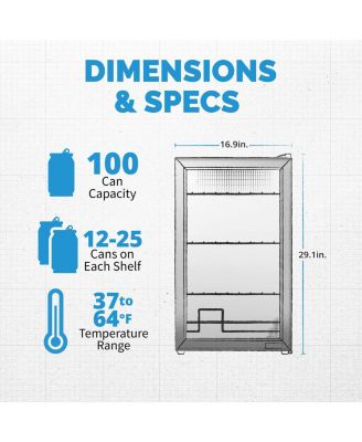Limited Edition Anniversary Series 100 Can Beverage Fridge