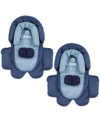 Cuddle Soft 2-Pack 2-in-1 Baby Head Neck Body Support Pillow for Car Seats and Strollers, Pink Cotton Candy