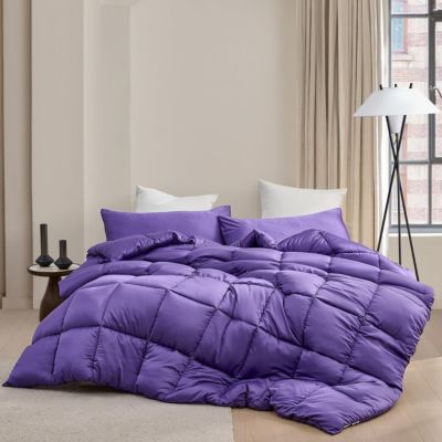 Snorze Cloud Comforter Set - Coma Inducer Ultra Cozy Bamboo - Oversized Comforter in Passion Flower,KG