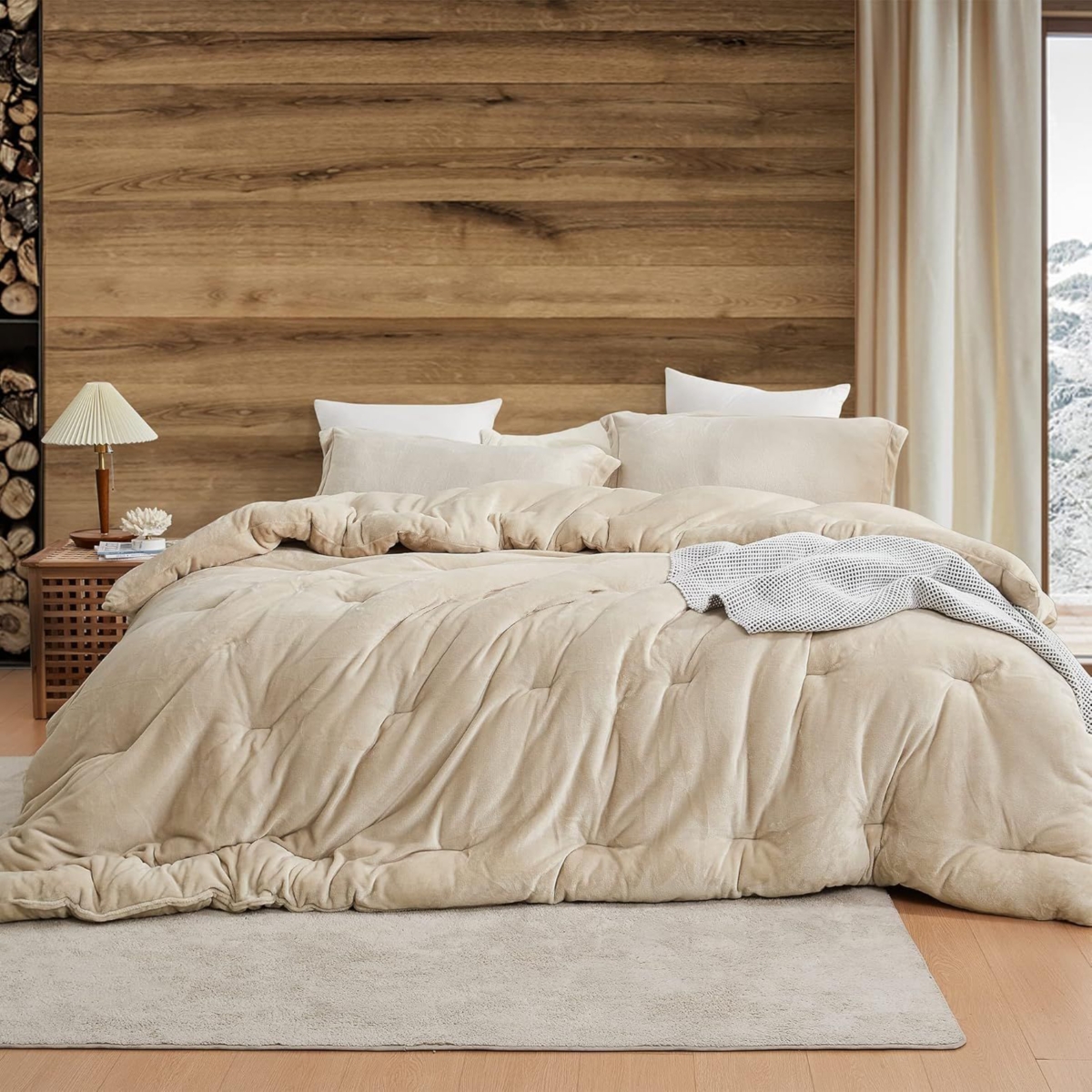 Thicker Than Thick - Coma Inducer Comforter Set - Standard Plush Filling - Birch