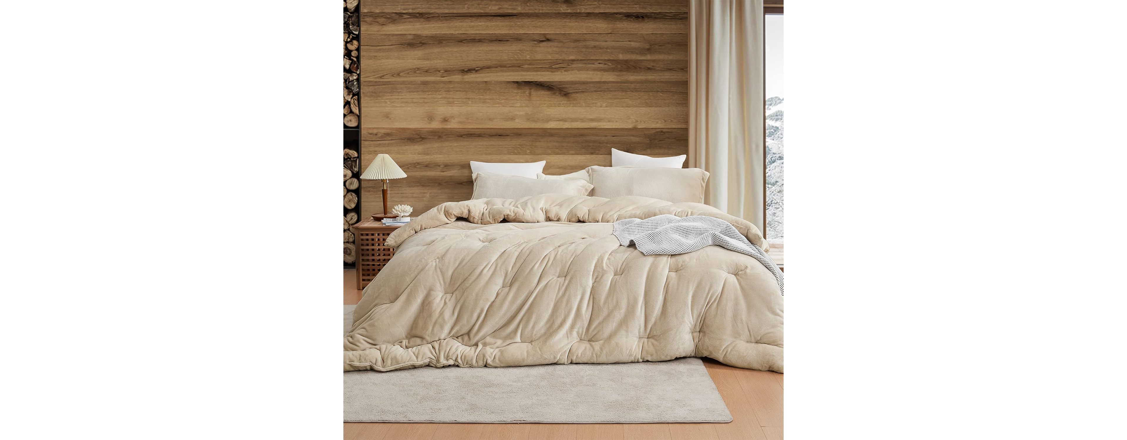 Thicker Than Thick - Coma Inducer Comforter Set - Standard Plush Filling - Birch , Queen