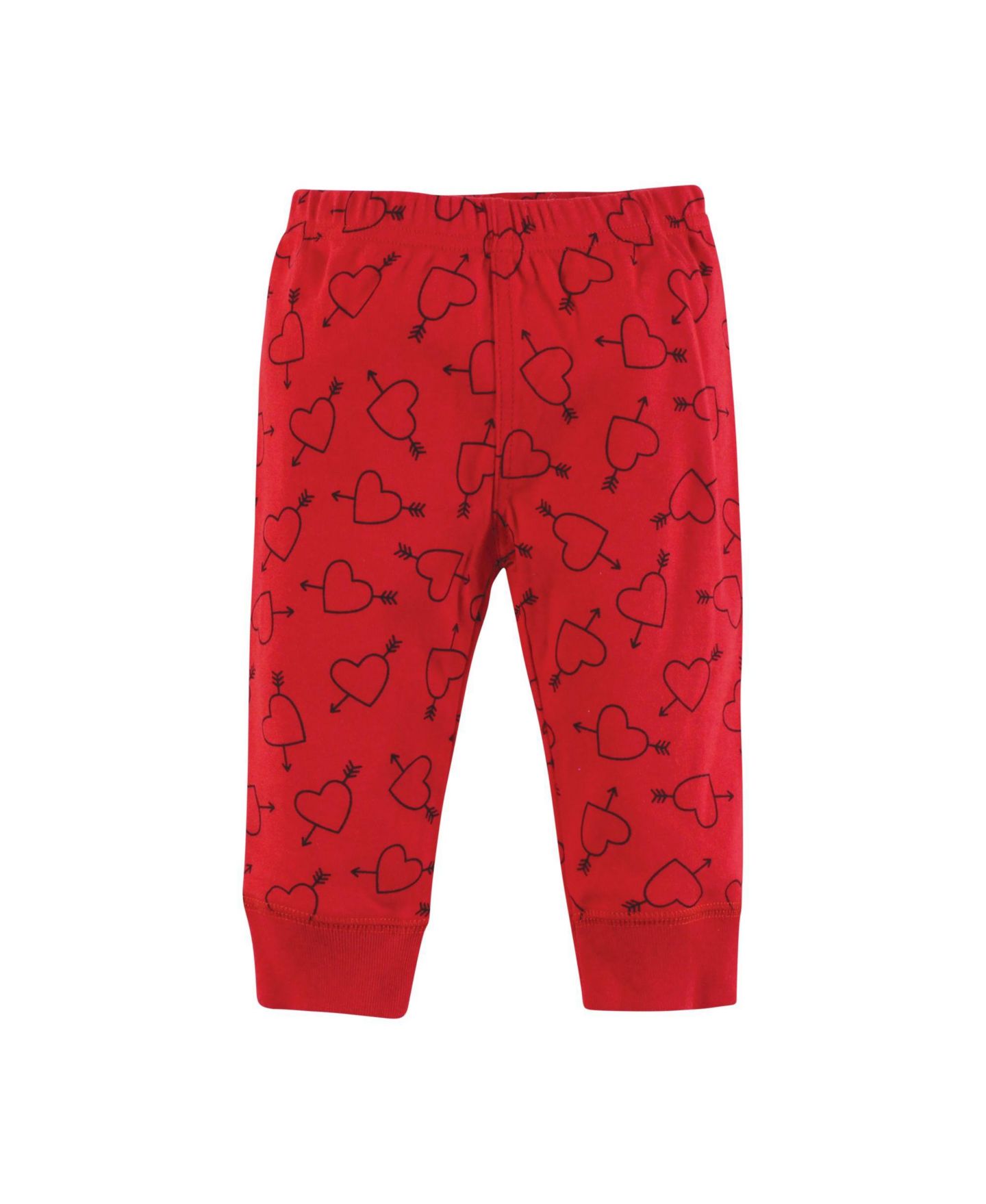Детский комплект Hudson Baby унисекс: два боди и брюки в тон, цвет: Cutest Valentine — фото 5