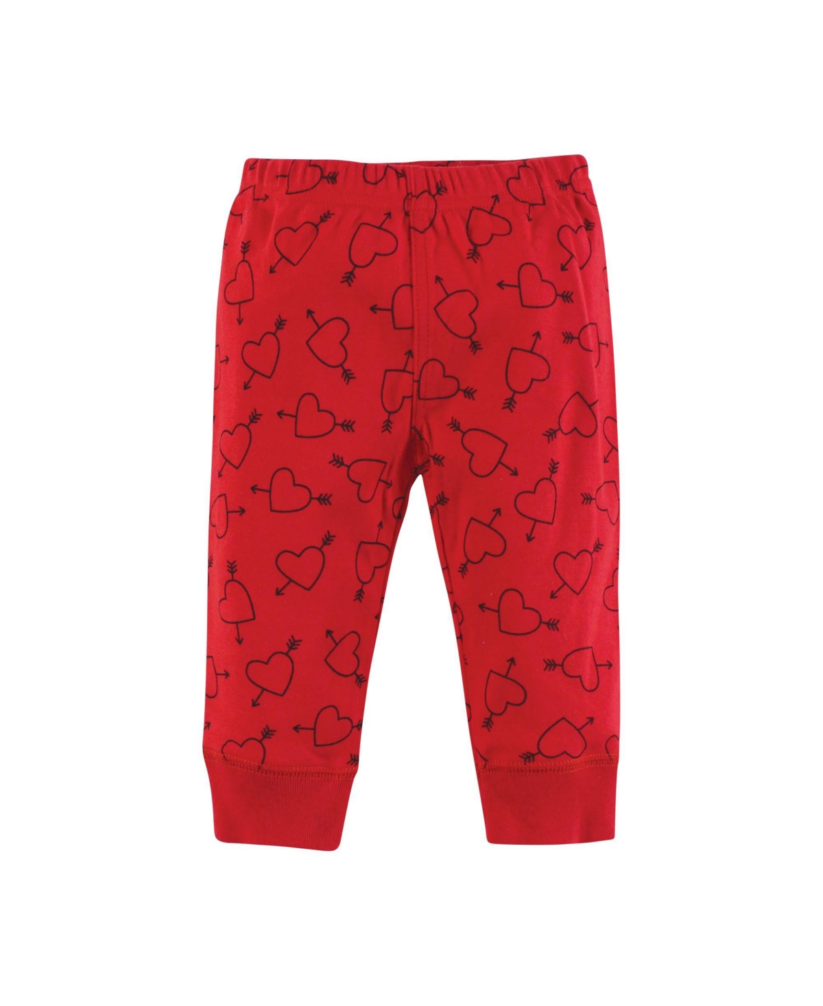 Hudson Baby Baby Boys Hudson Unisex Cotton Bodysuit and Pant Set, Months - Cutest valentine