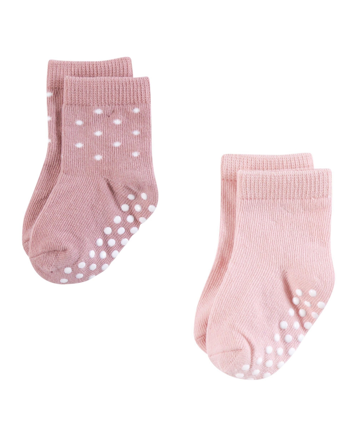 Hudson Baby Baby Girls Hudson Cotton Rich Newborn and Terry Socks, Months - Soft dots