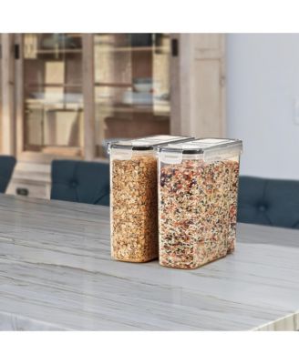 2 Pack (2L/8.4 Cups) Airtight Food Storage Dispensers for Beans, Pasta, Cereals, and More
