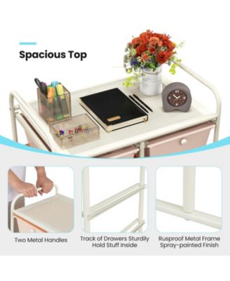 10-Drawer Rolling Storage Cart