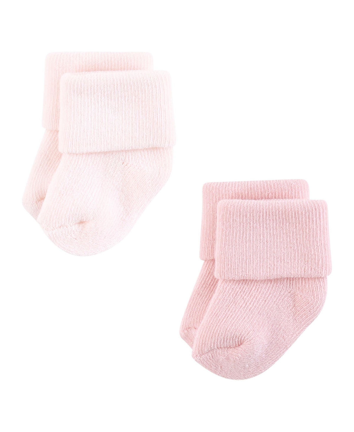 Hudson Baby Baby Boys Hudson Unisex Cotton Rich Newborn and Terry Socks, 0-6 Months - Mauve neutral
