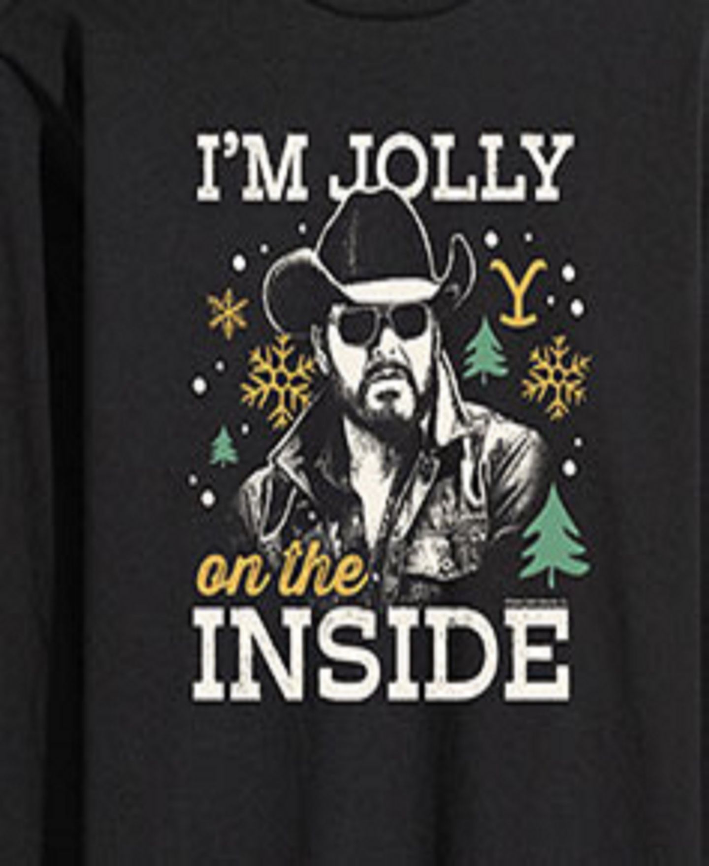 Мужской топ AIRWAVES Yellowstone Jolly Inside Long Sleeve Fleece, цвет: Чёрный — фото 3