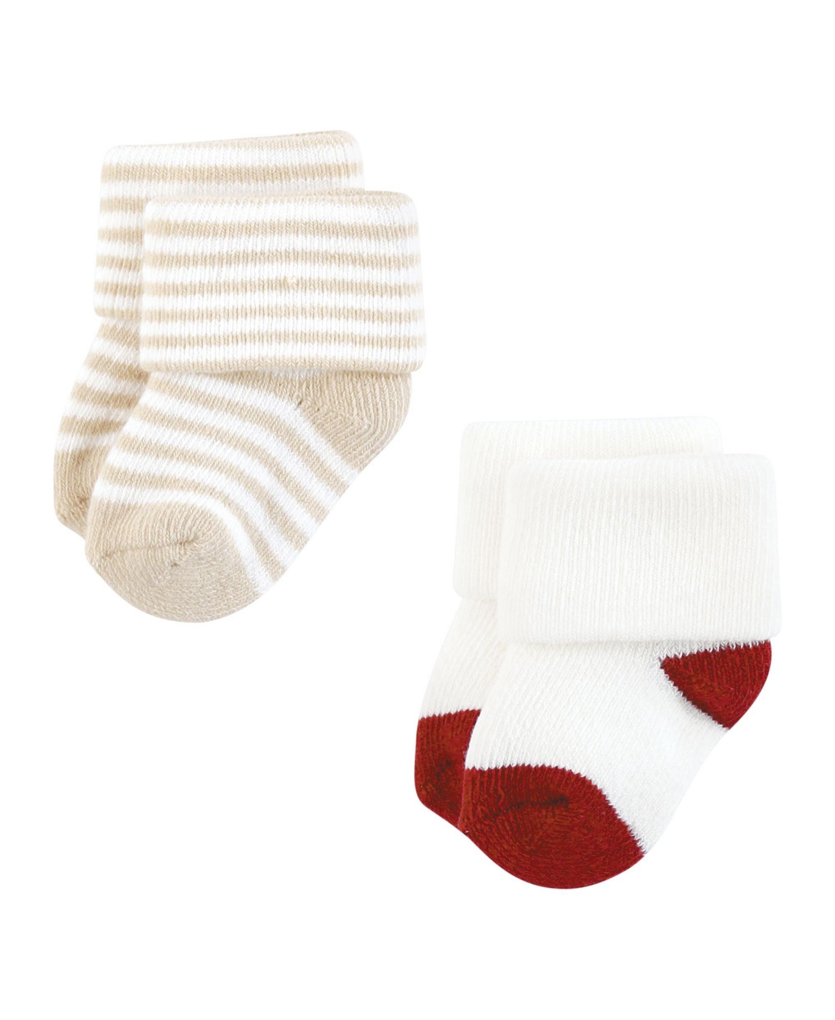 Touched by Nature Baby Boys Organic Cotton Socks, 0-6 Months - Forest explorer