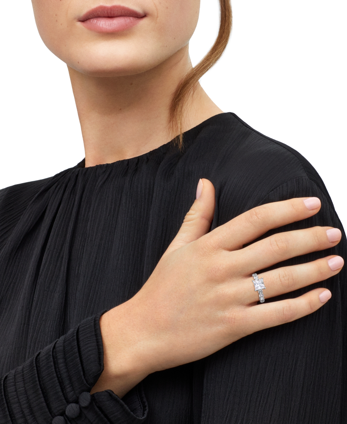 Grown With Love Certified Lab Grown Diamond Princess-Cut Engagement Ring (4-1/4 ct. t.w.) in 14k Gold