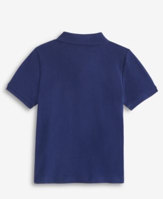 Toddler 2T-4T Boys Solid Dino Polo Shirt