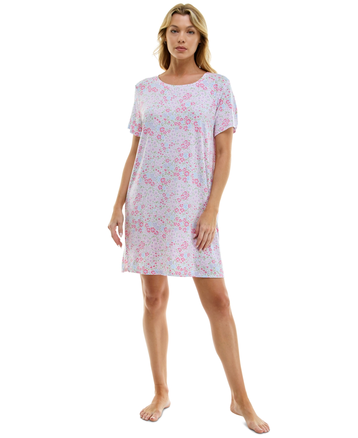 Women's Printed Short-Sleeve Sleepshirt - Sully Stars