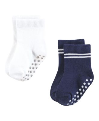 Baby Boys Hudson Cozy Cotton-Rich Newborn Terry Crew Socks