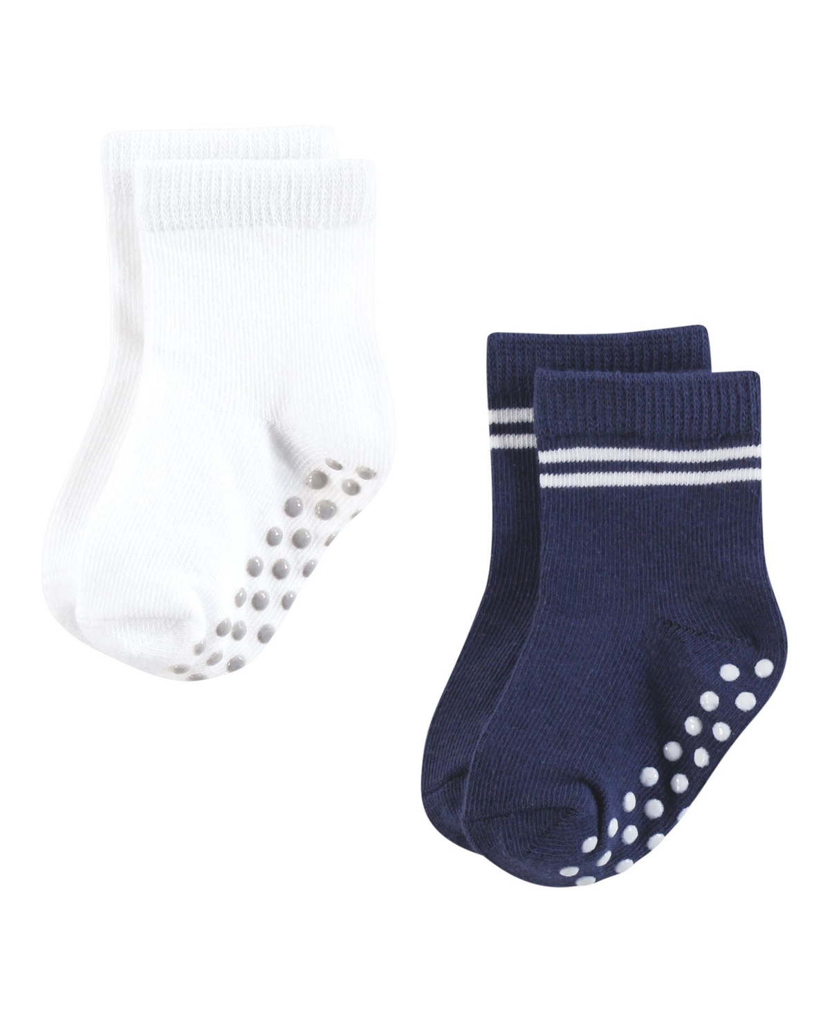 Hudson Baby Boys Cozy Cotton-Rich Newborn Terry Crew Socks