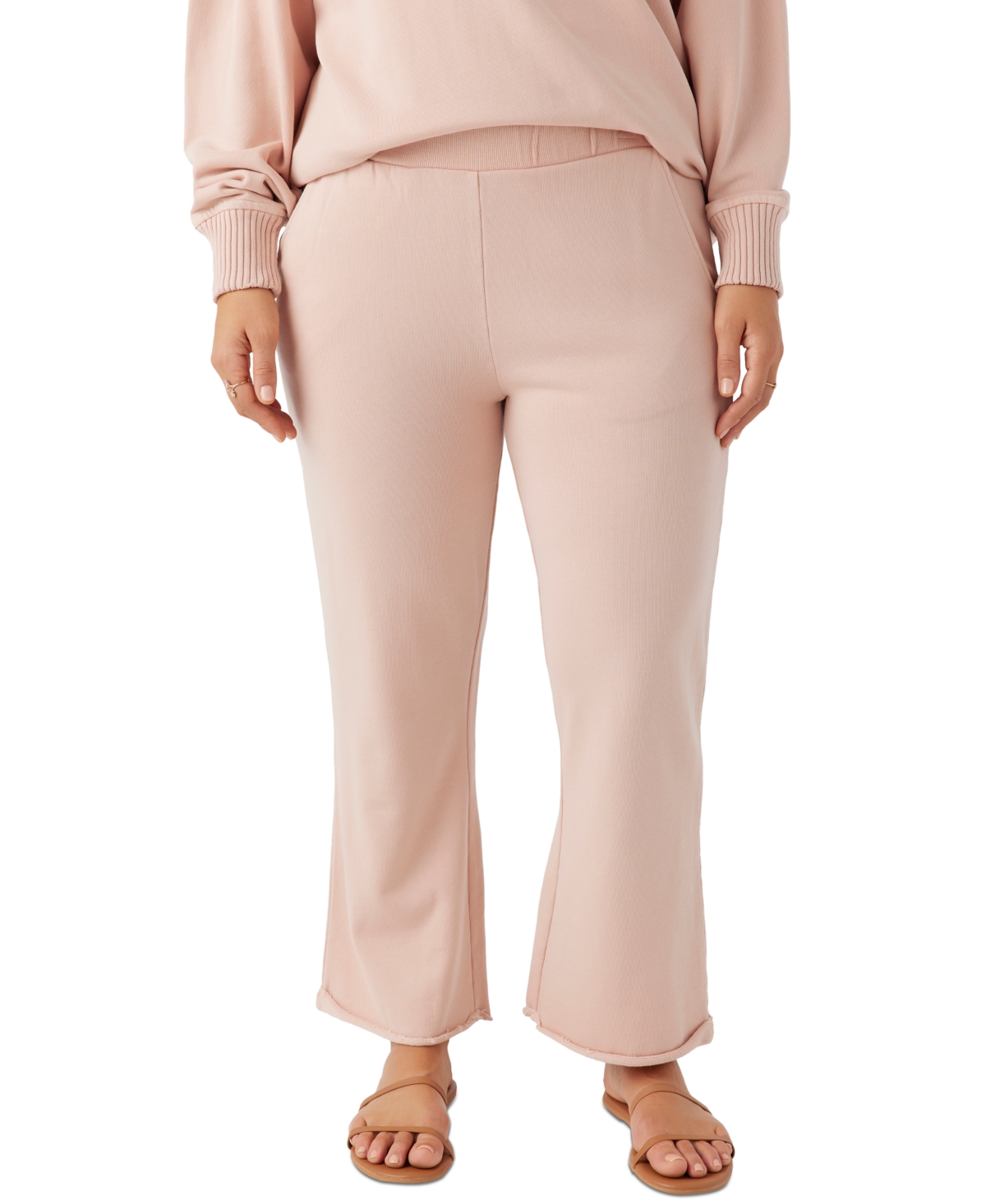 Juniors' Karma Low-Rise Terry Sweatpants - Rose Dust