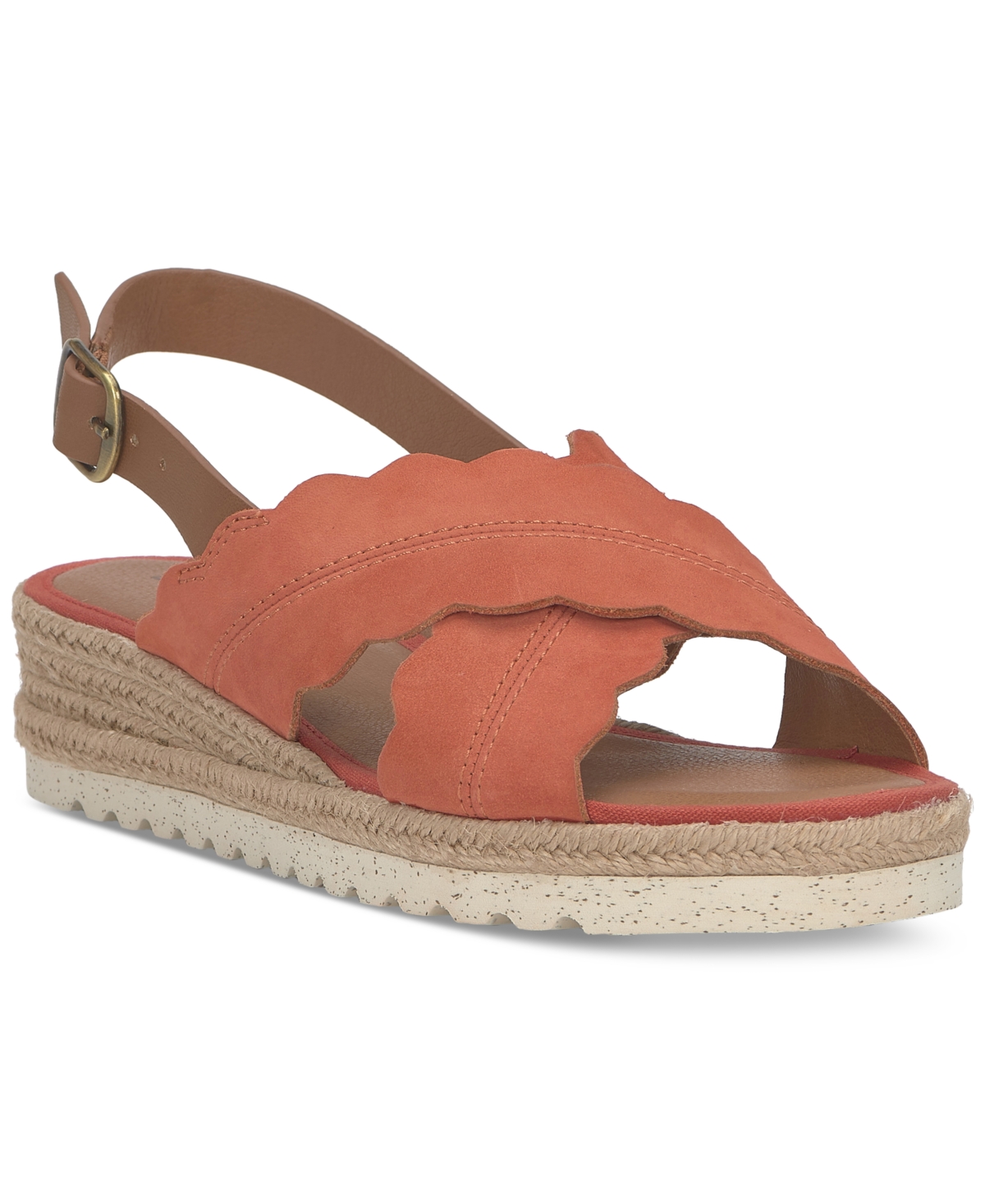 Lucky Brand Women's Tonita Crossband Espadrille Wedge Sandals - Igneous