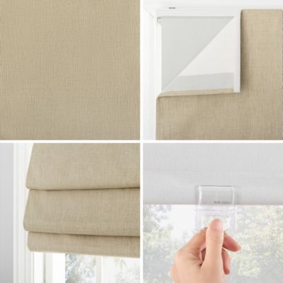 Pryer Textured 100% Blackout Cordless Roman Shade