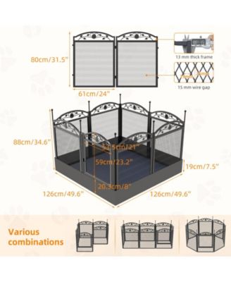 Pet Indoor Playpen Crate with Waterproof Heavy Duty Puppy Outdoor Exercise Play Pen