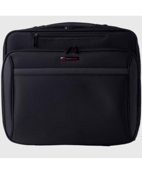 Женская сумка Alpine Swiss Rolling Briefcase Wheeled Overnight Carry on Bag up to 15.6” Laptop, цвет: Чёрный