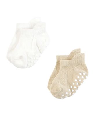 12Pk Natural Non-Skid No-Show Socks